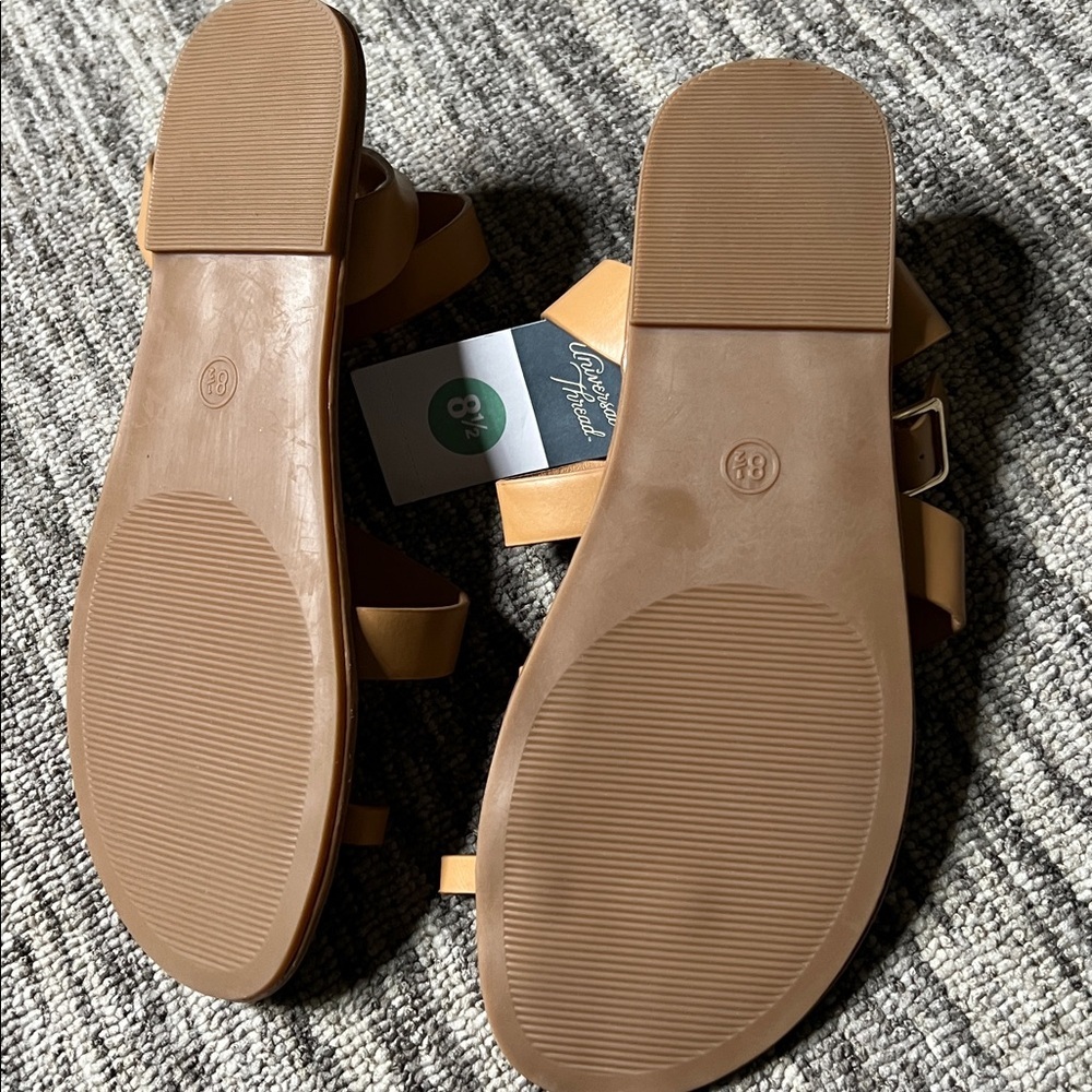 Universal Thread Sol Toe Loop Ankle Strap Sandals Various Sizes - Picture 3 of 7